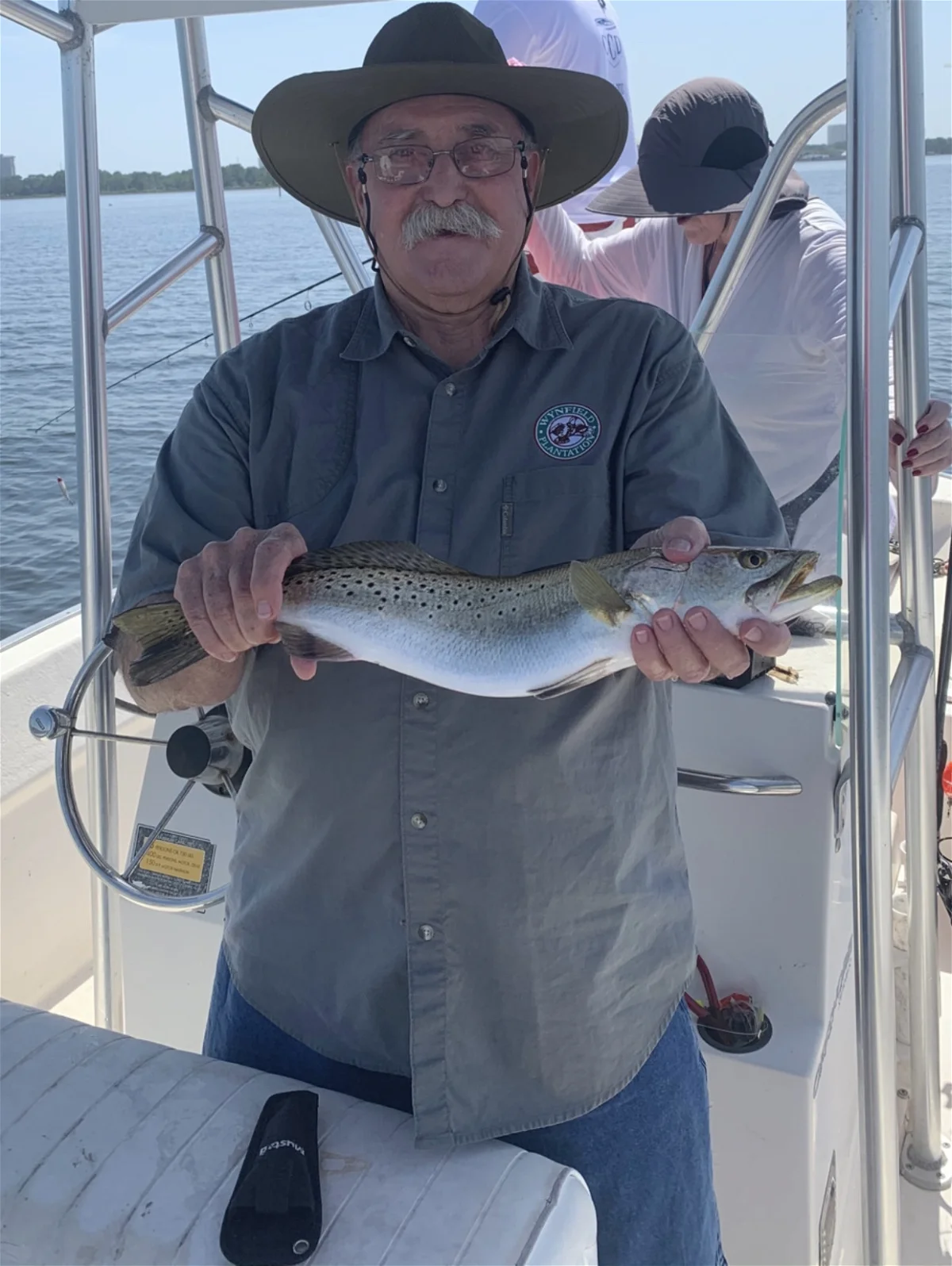 One person fishing at Santa Rosa Beach