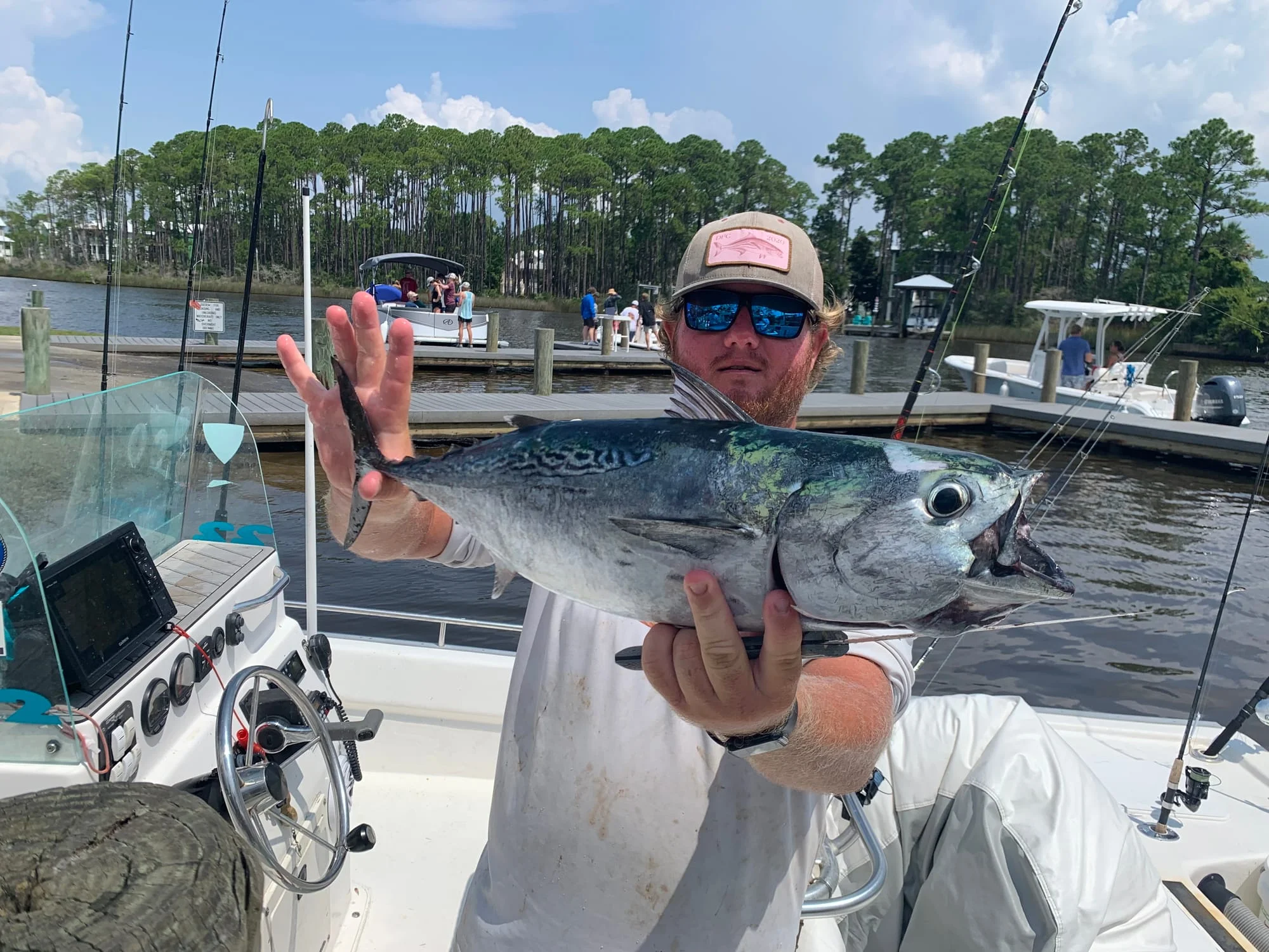 Little Tunny fish caught in FL by angler