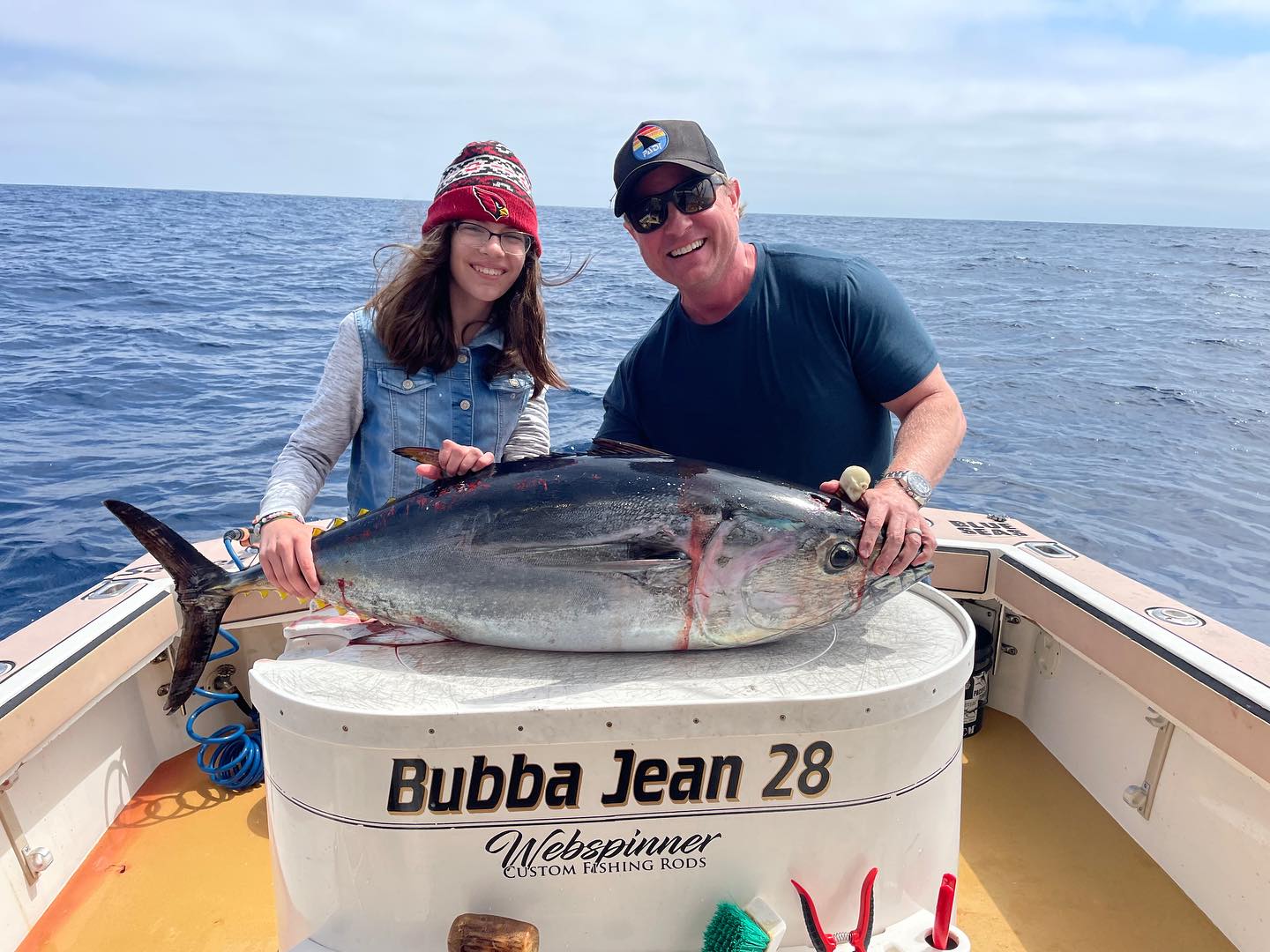 Yellowfin Tuna, 31 inches, caught fishing in CA