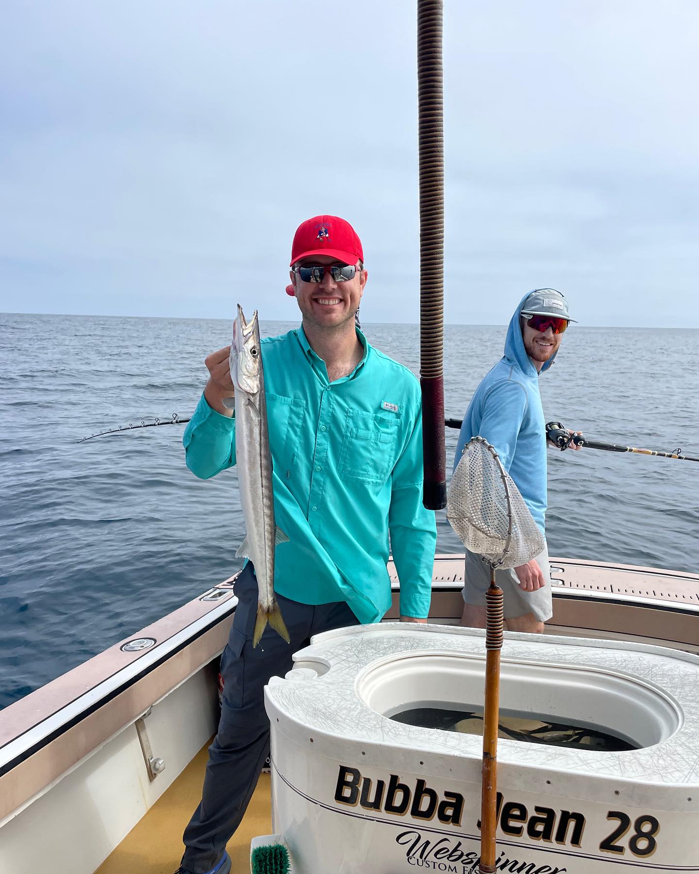 two people fishing in california