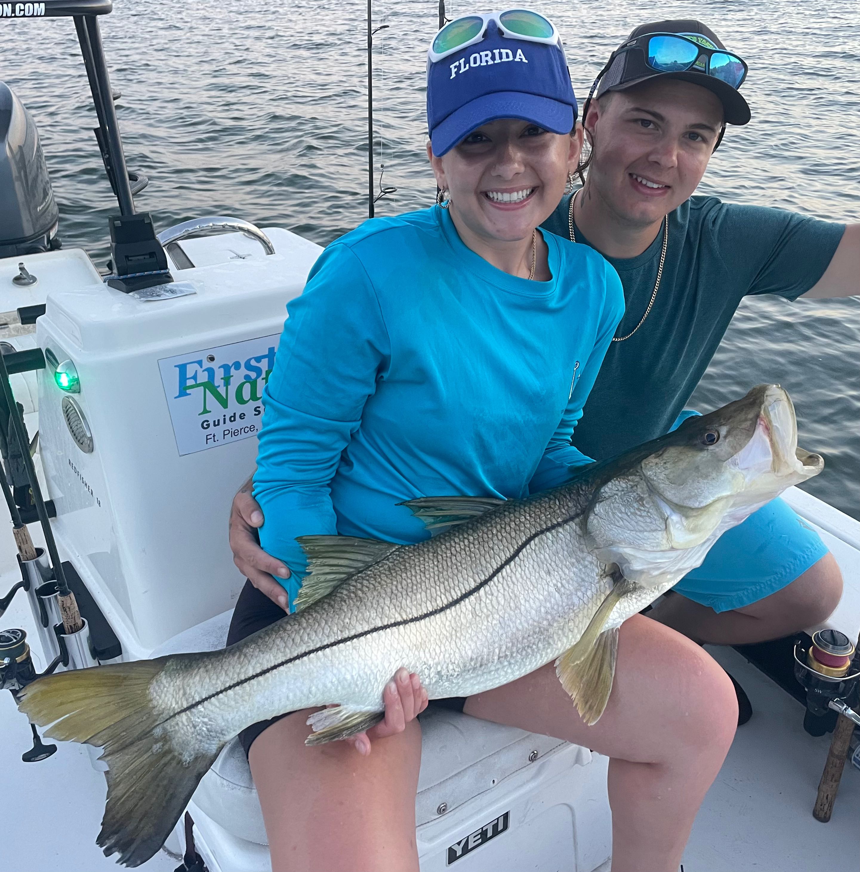 Large snook caught while fishing in FL