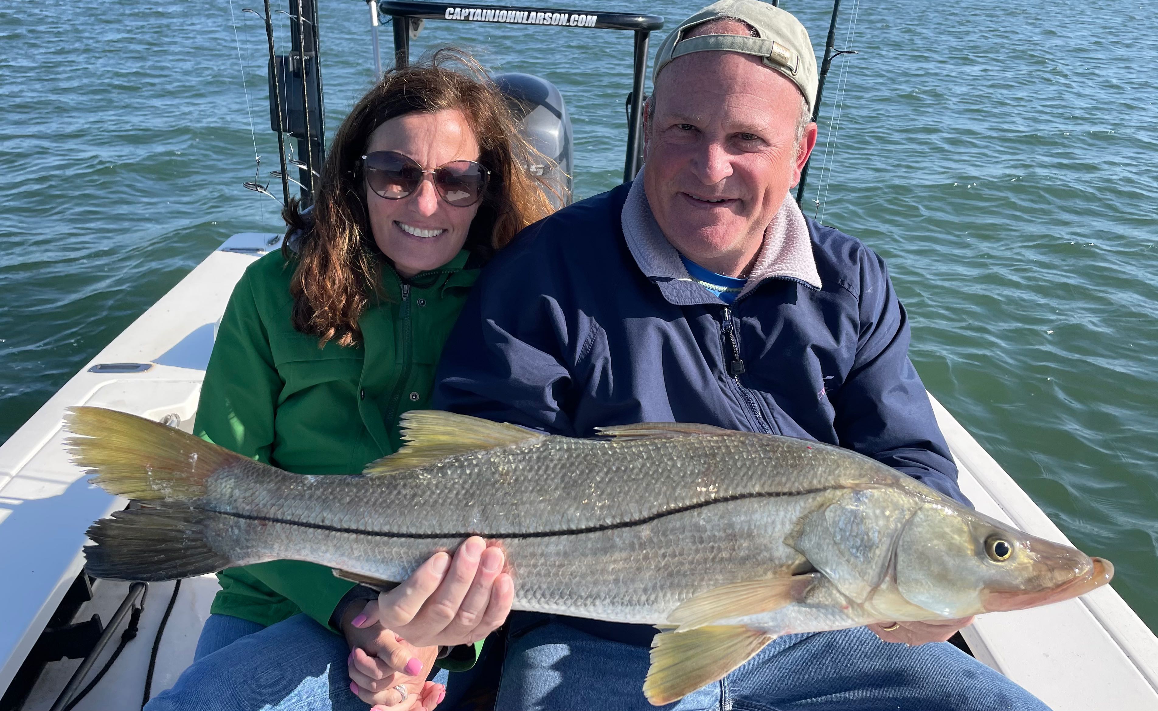 Snook fish caught while fishing in Fort Pierce