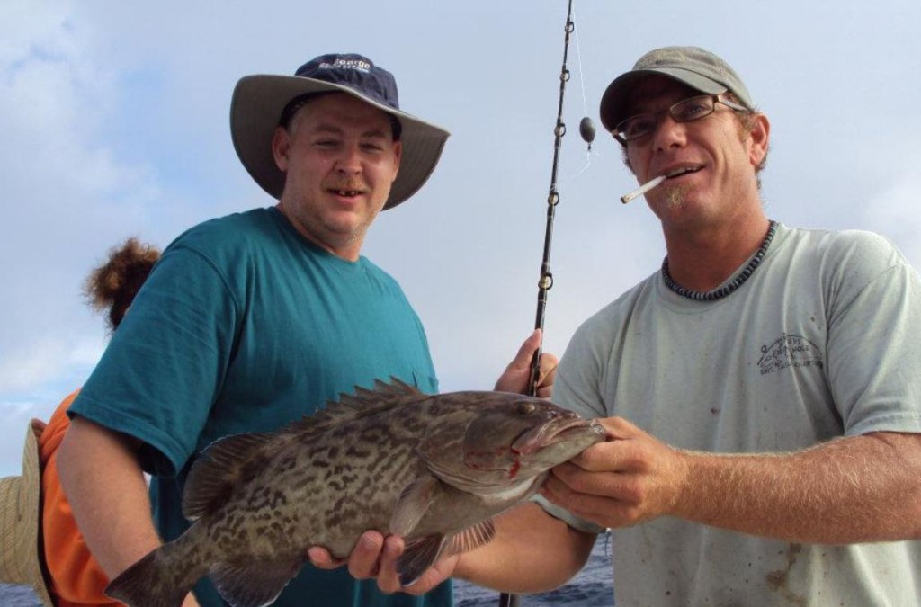 Image of a gag grouper fish caught at St George Island