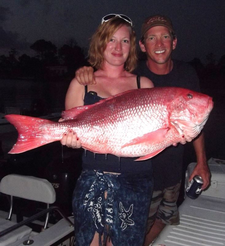 Two people fishing in Florida