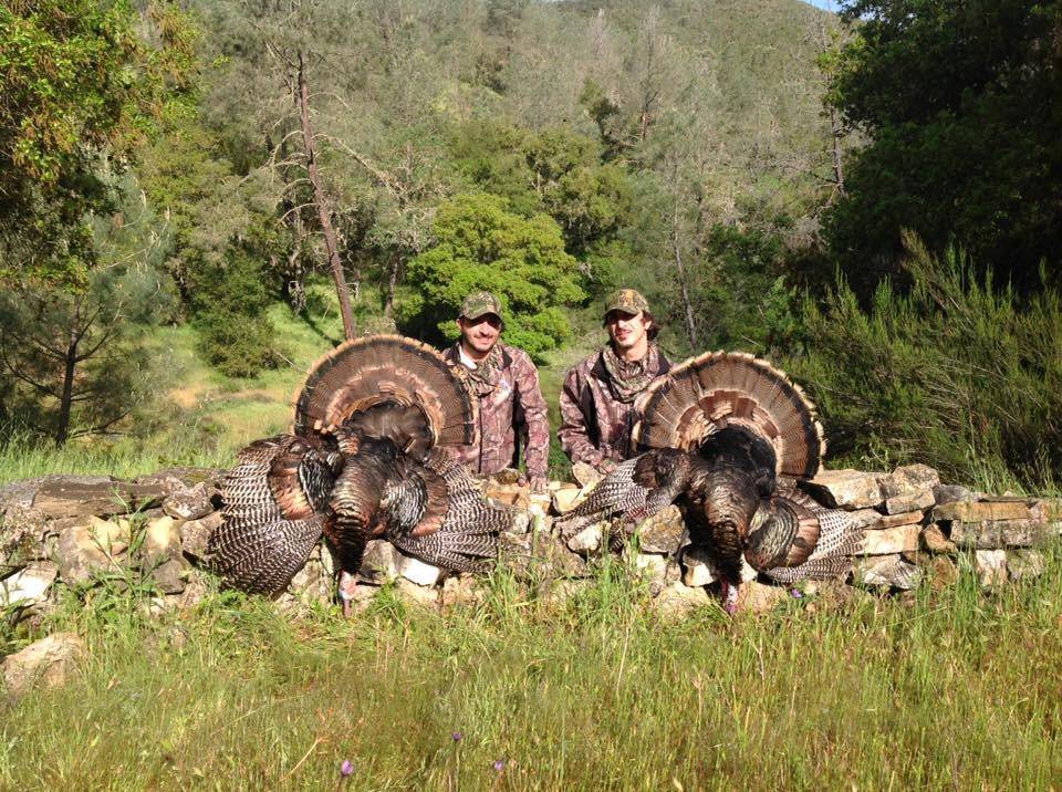 Two people hunting in California