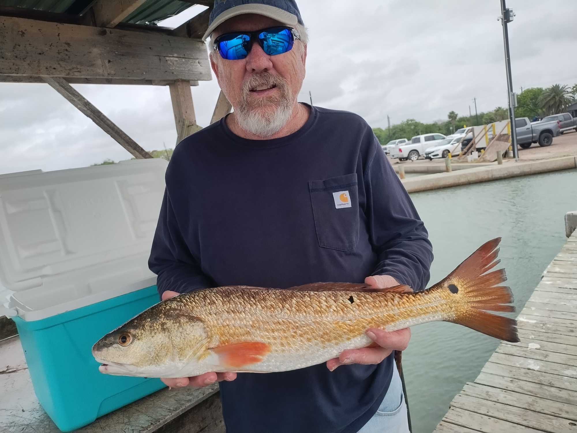 Redfish caught during fishing tour in Corpus Christi TX