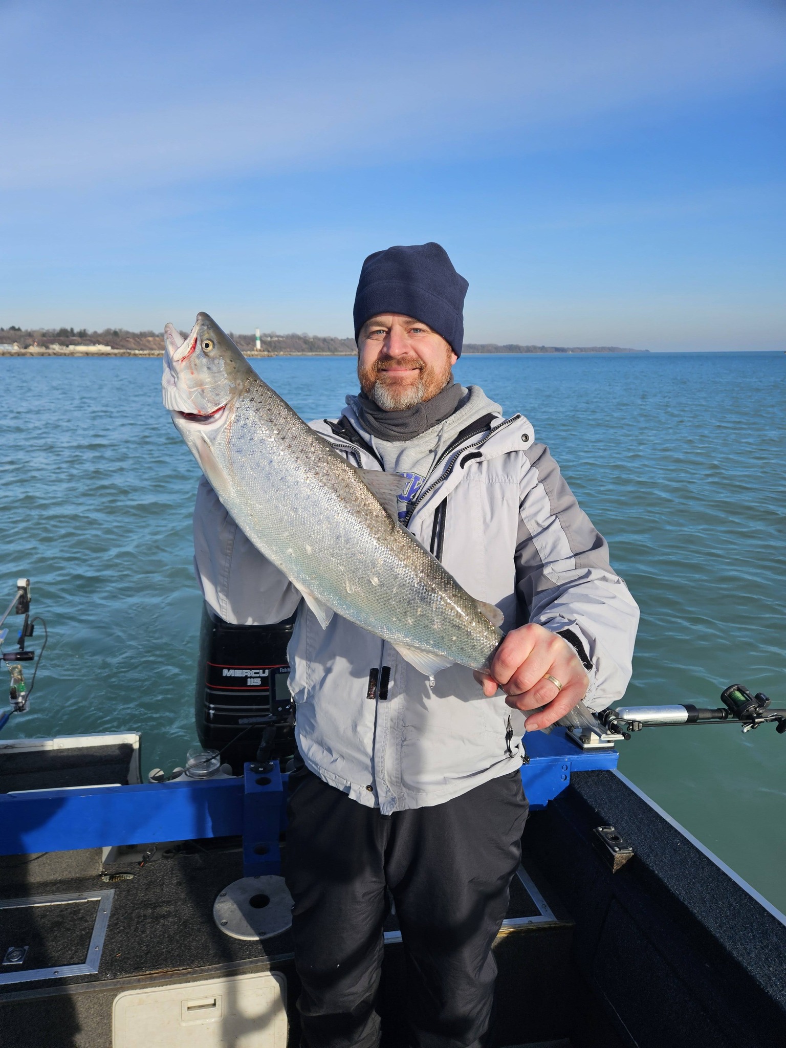 Atlantic salmon caught while fishing in New York City NY