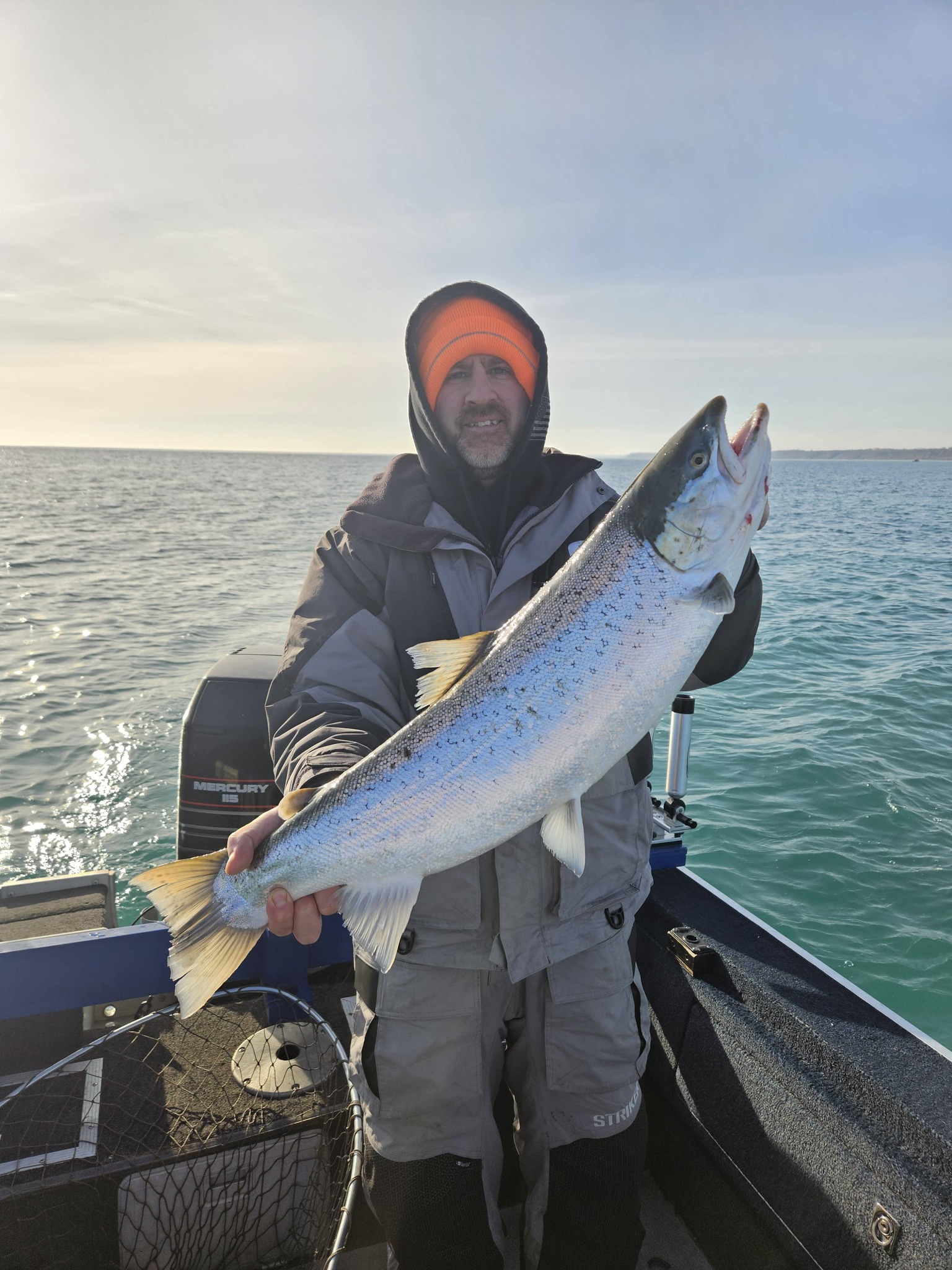 Atlantic salmon caught while fishing in New York City waters
