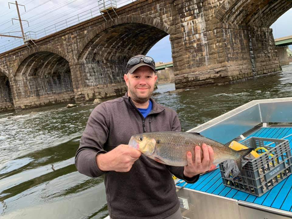 A person fishing in New Jersey