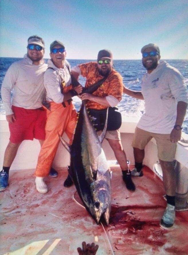Yellowfin tuna fish caught in AL