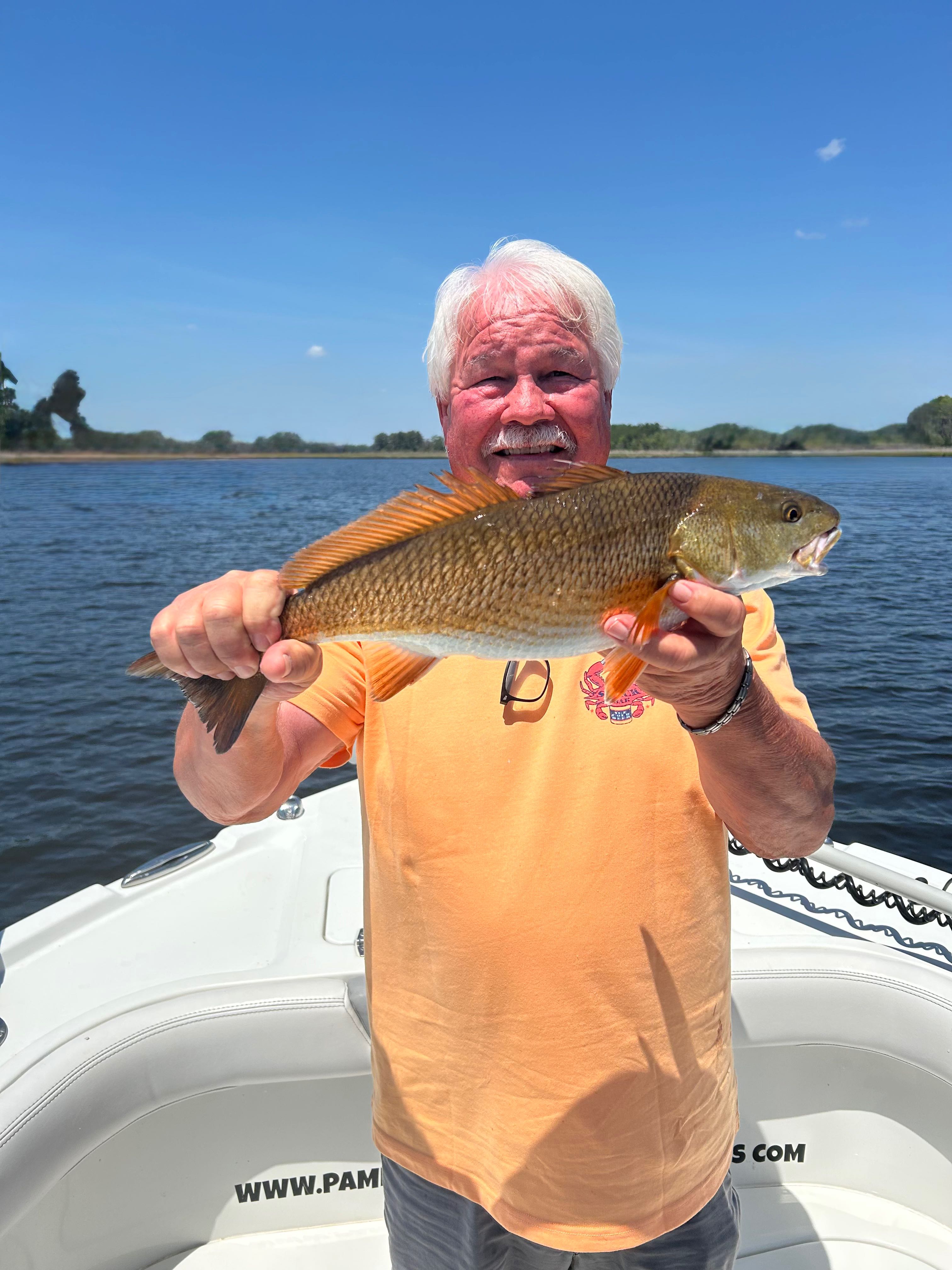Redfish caught during fishing tour in Oriental NC