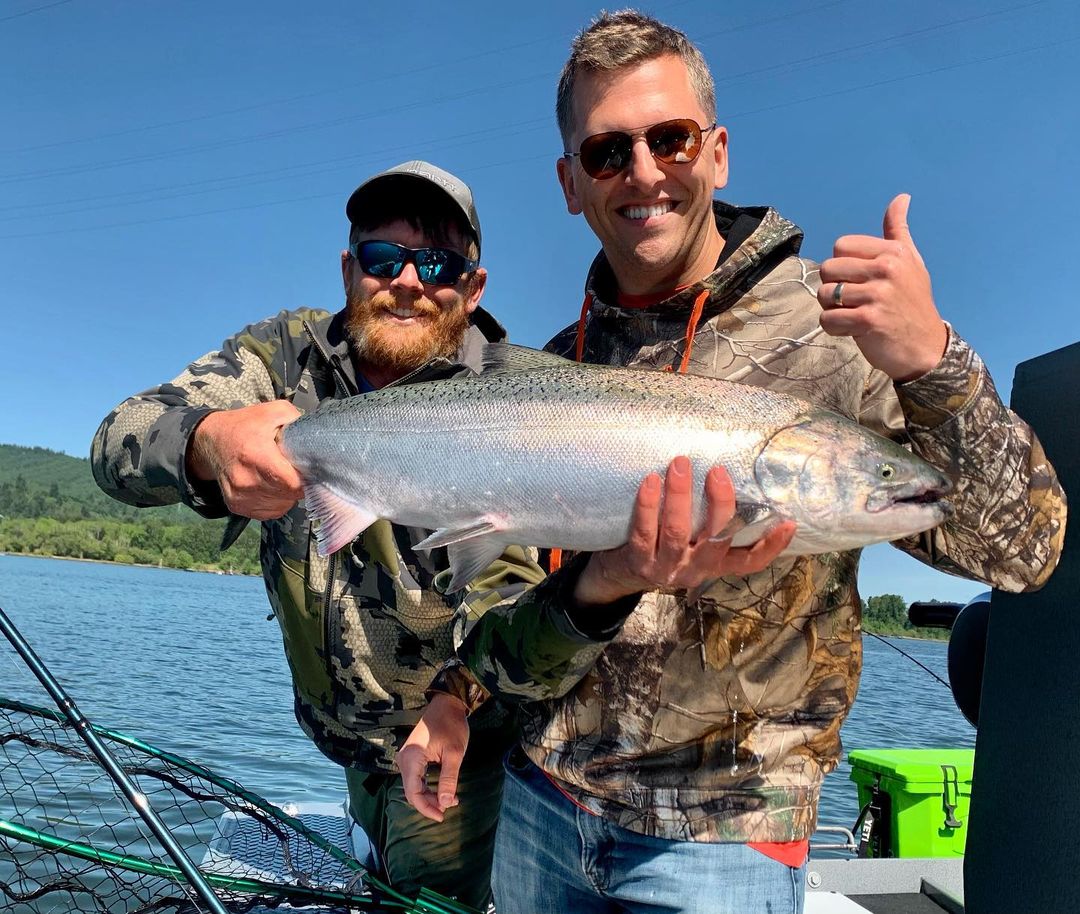 Chinook salmon caught while fishing in OR