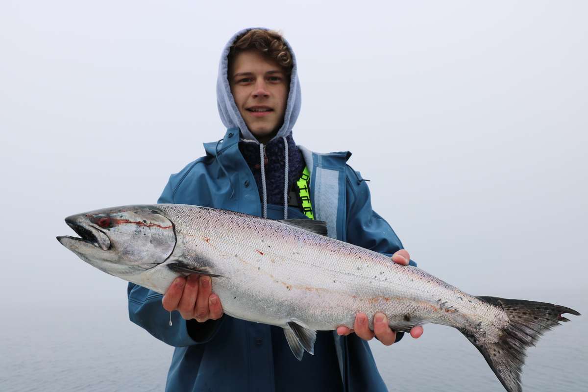 Coho Salmon, 37-inch fish, fishing in WA