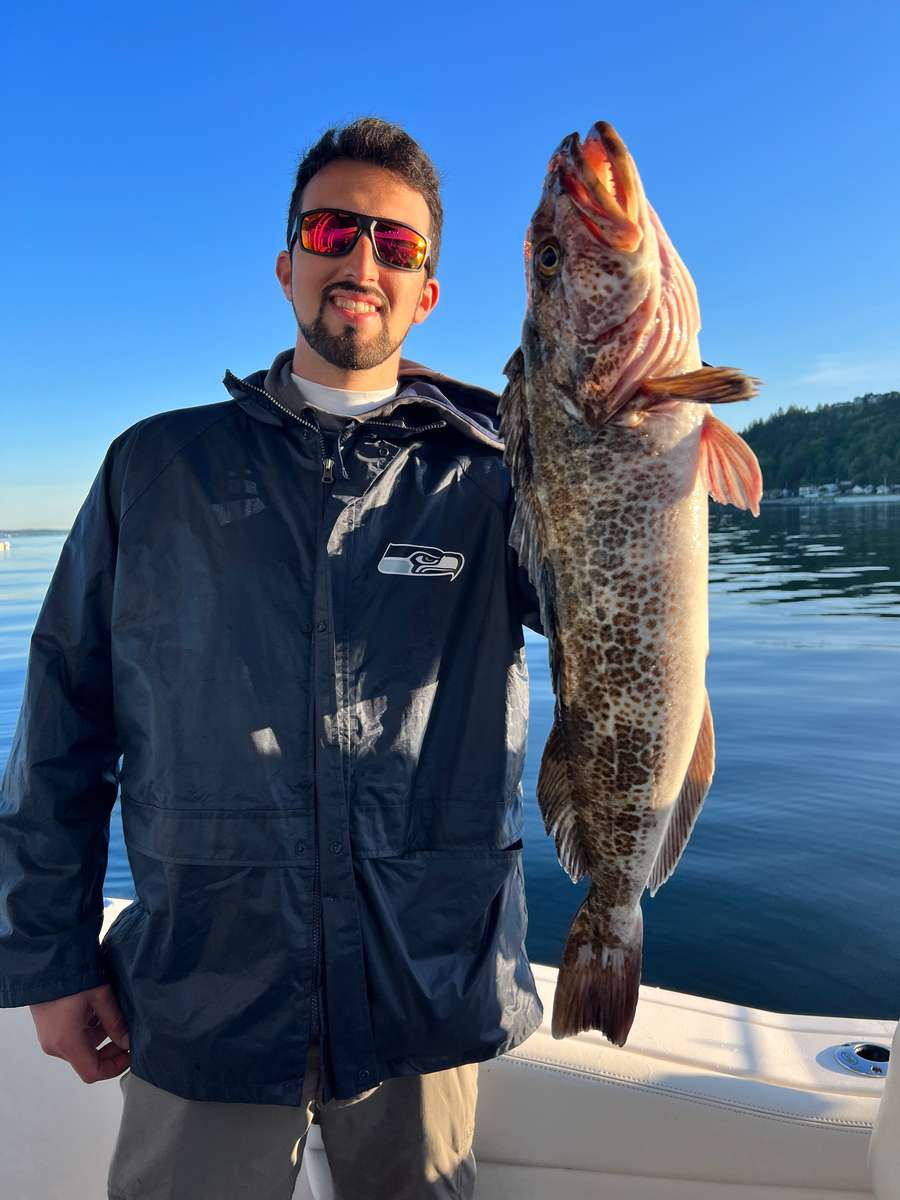 A person fishing in Seattle