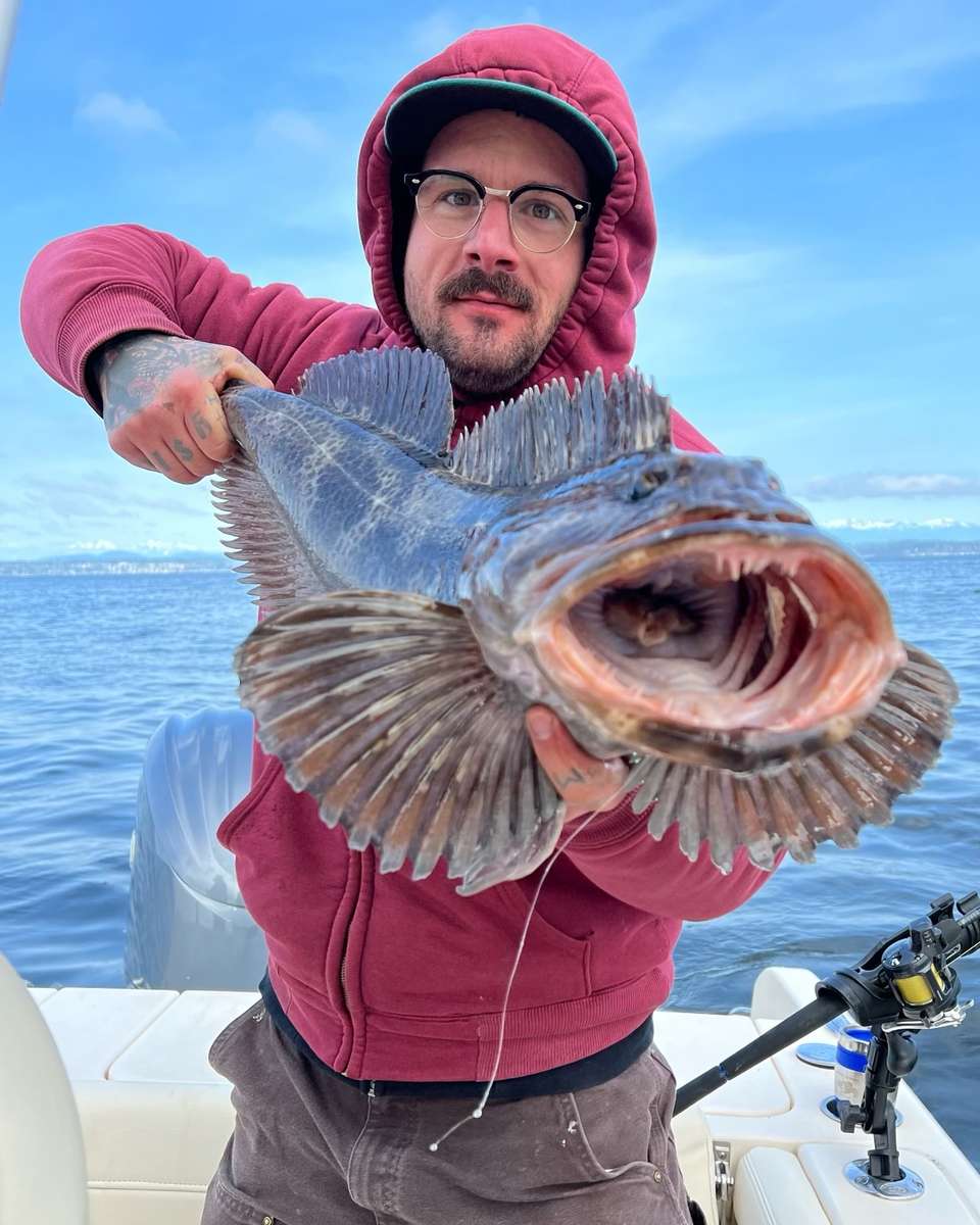 One person fishing in Seattle