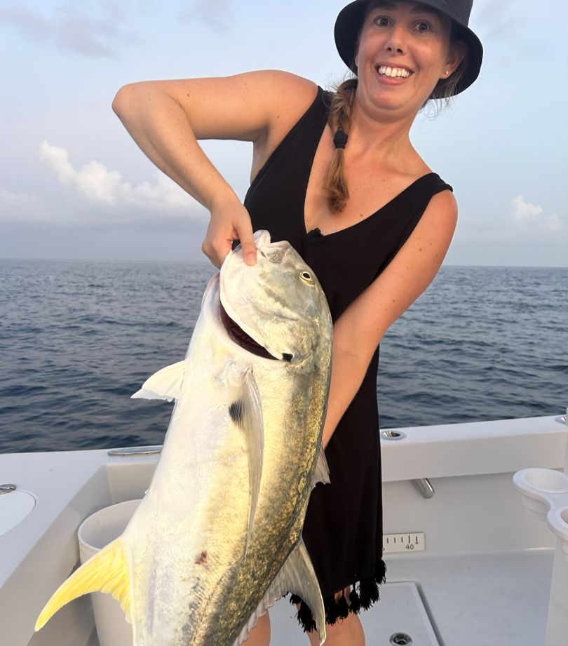 Crevalle Jack fish caught on a fishing trip in Stock Island