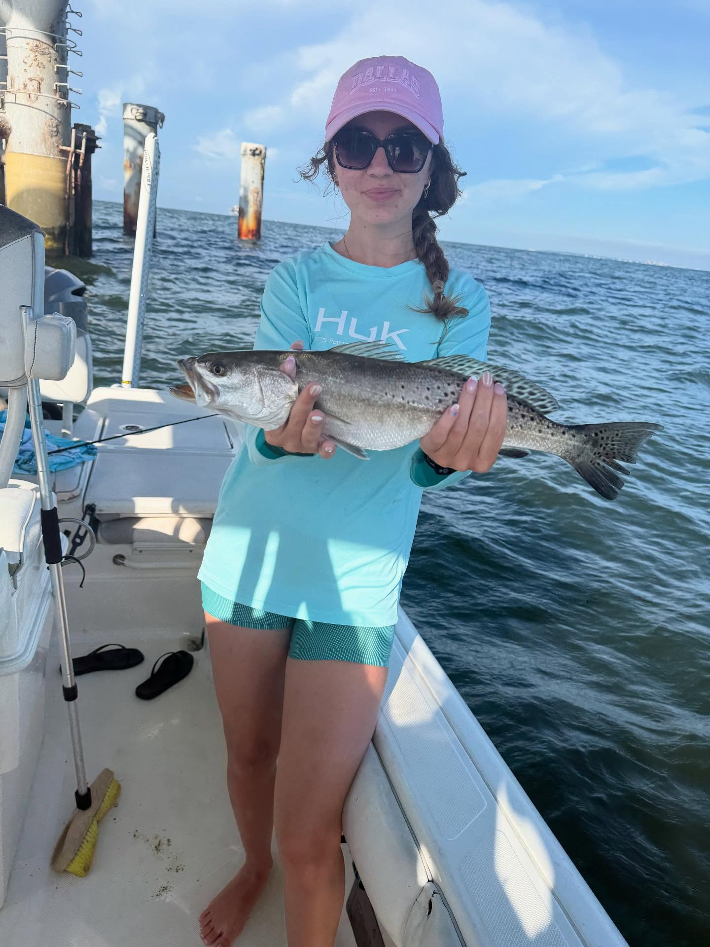 Spotted Weakfish caught while fishing in AL