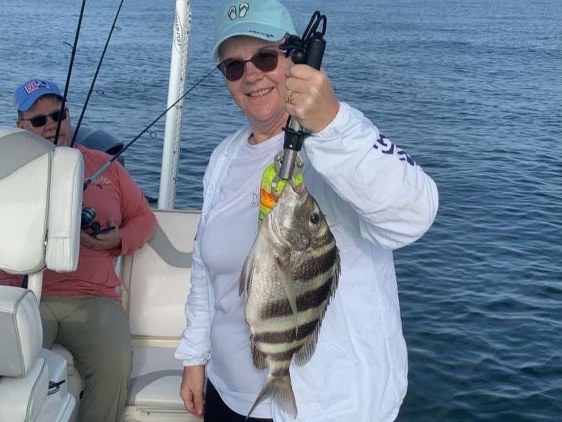 Gulf Shores Alabama inshore fishing charter boat with Captain Donnie targeting redfish and trout