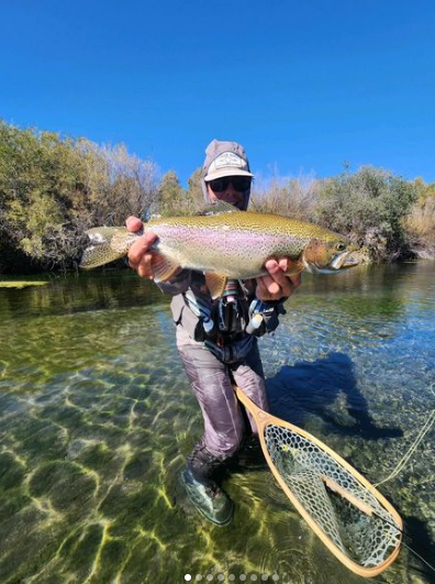 A single rainbow trout caught in MT