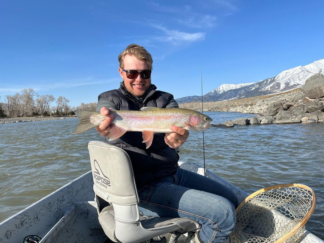 A single rainbow trout caught in MT