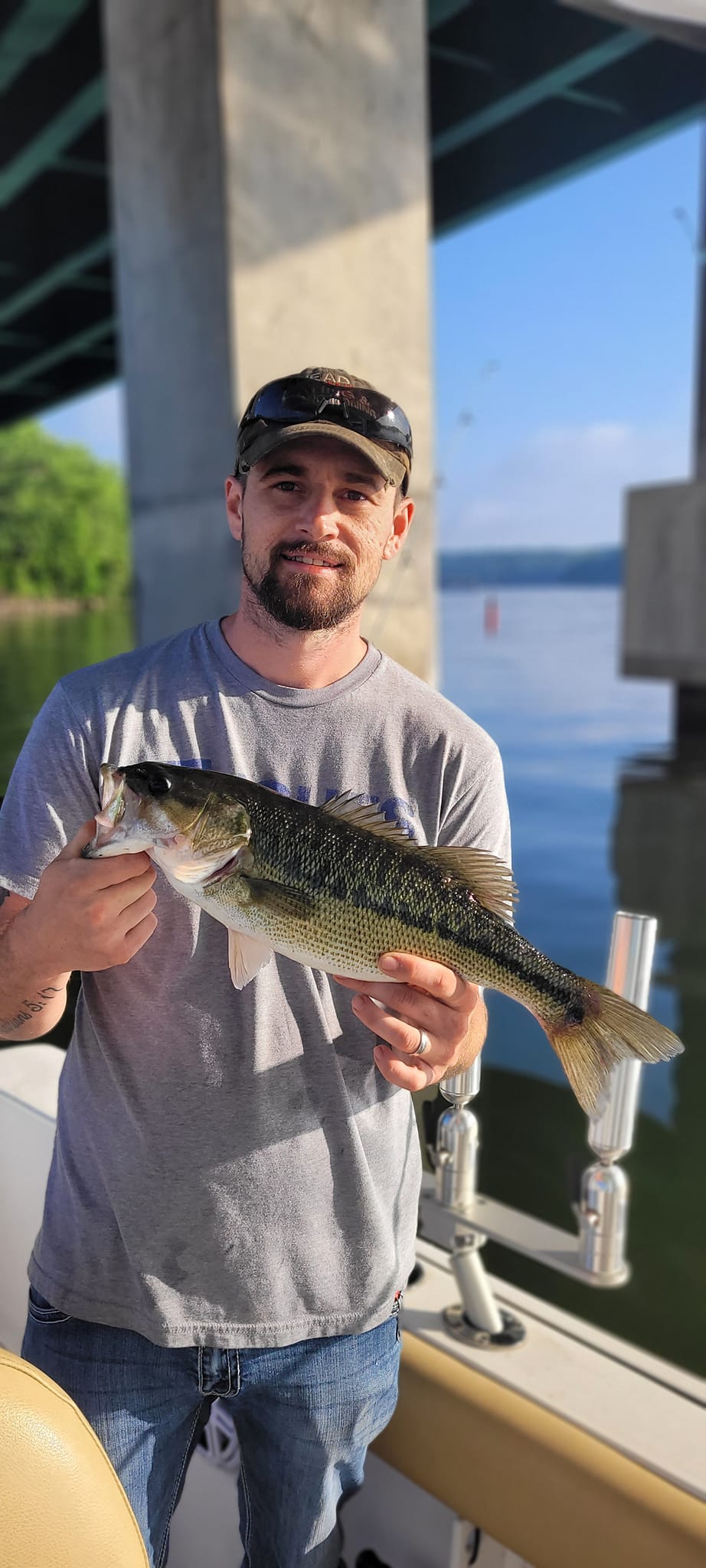 Spotted bass caught in Gainesville