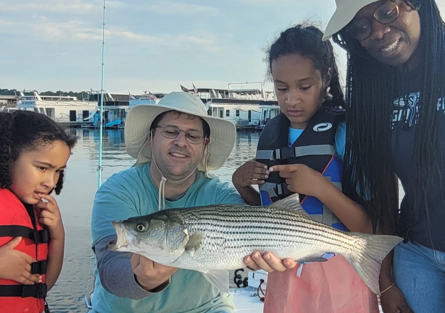 Striped bass caught in Gainesville