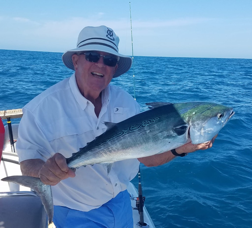 Angler with a solitary fish catch in Sarasota