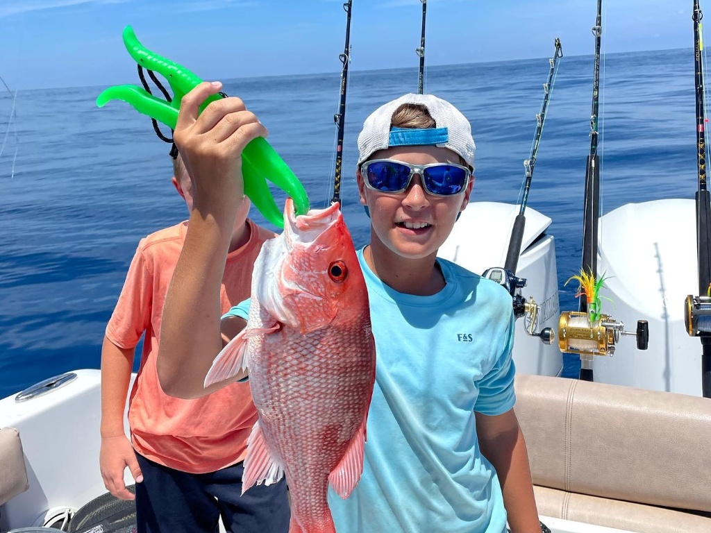 Grey Snapper, a 15-inch fish, caught in Cape Canaveral