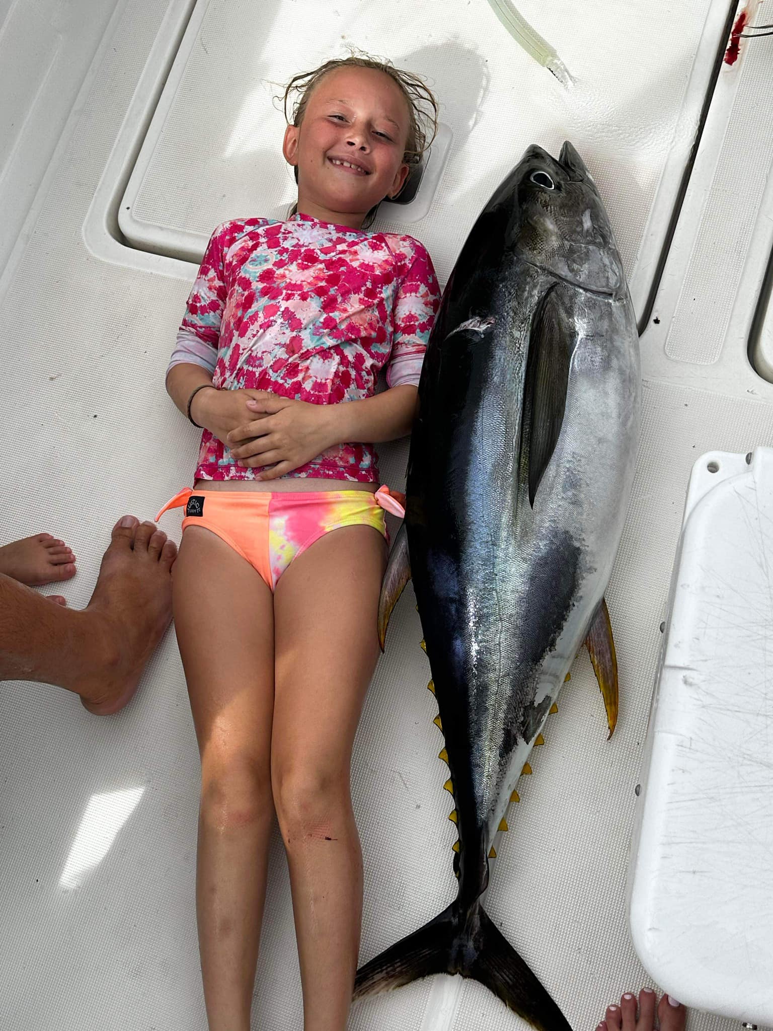 Blackfin tuna, 36 inches, caught while fishing in Jupiter