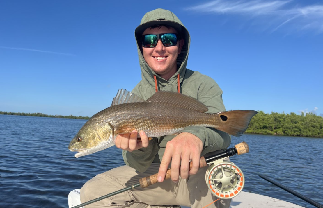 Redfish caught in FL, 21 inches long