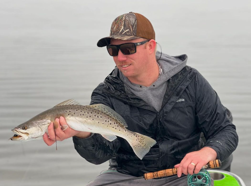 Spotted Weakfish caught while fishing at Cocoa Beach