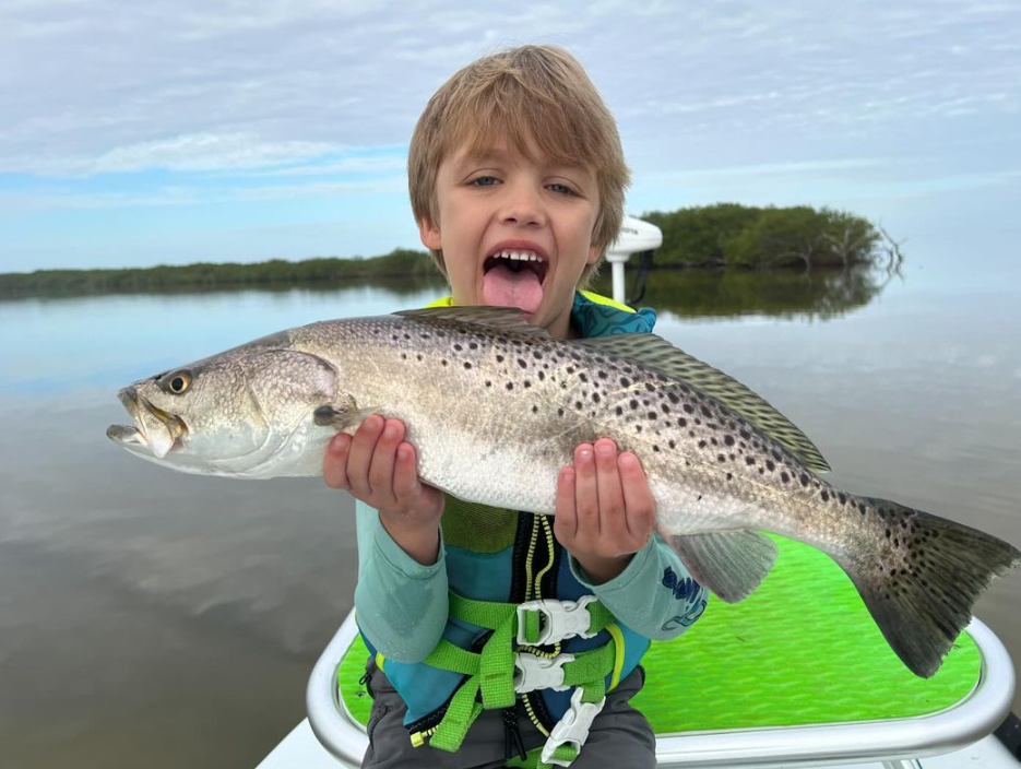 Spotted weakfish caught on fishing trip in FL