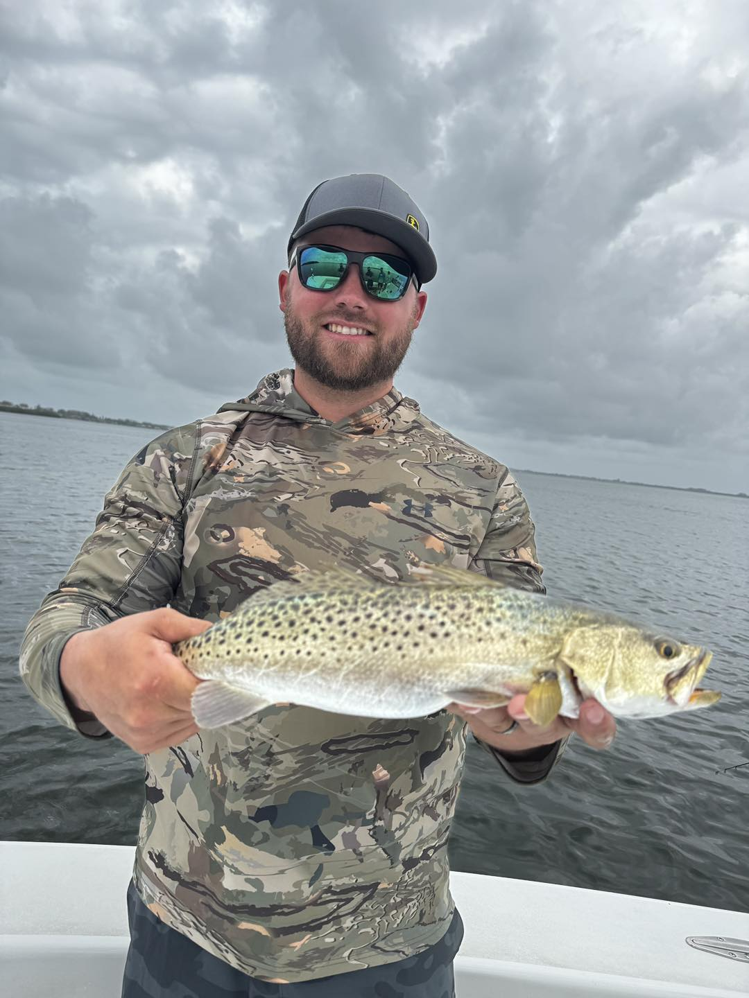 A lone angler fishing in Florida