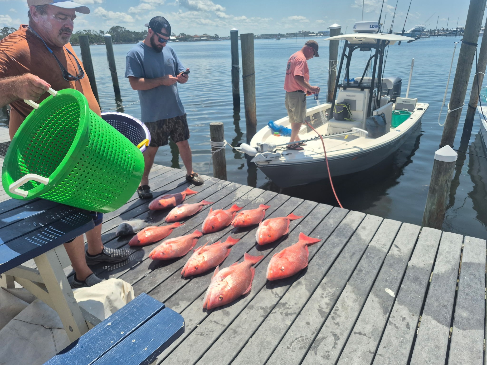 Two people fishing in Panama City