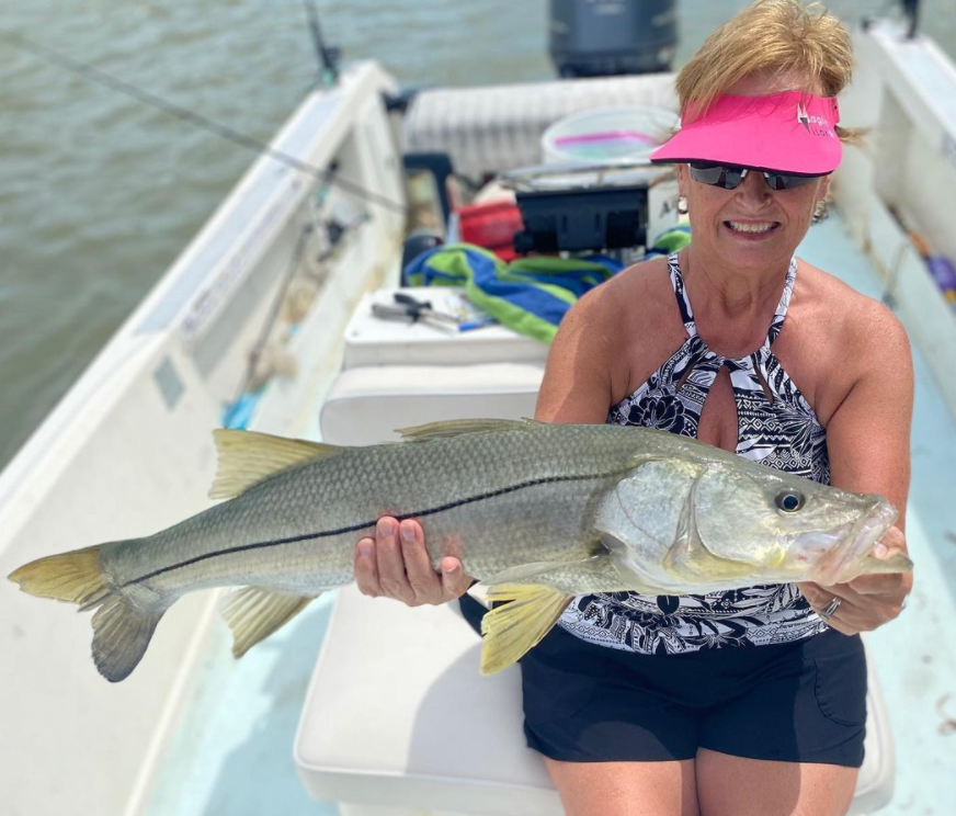 A lone snook fish caught in Fort Myers