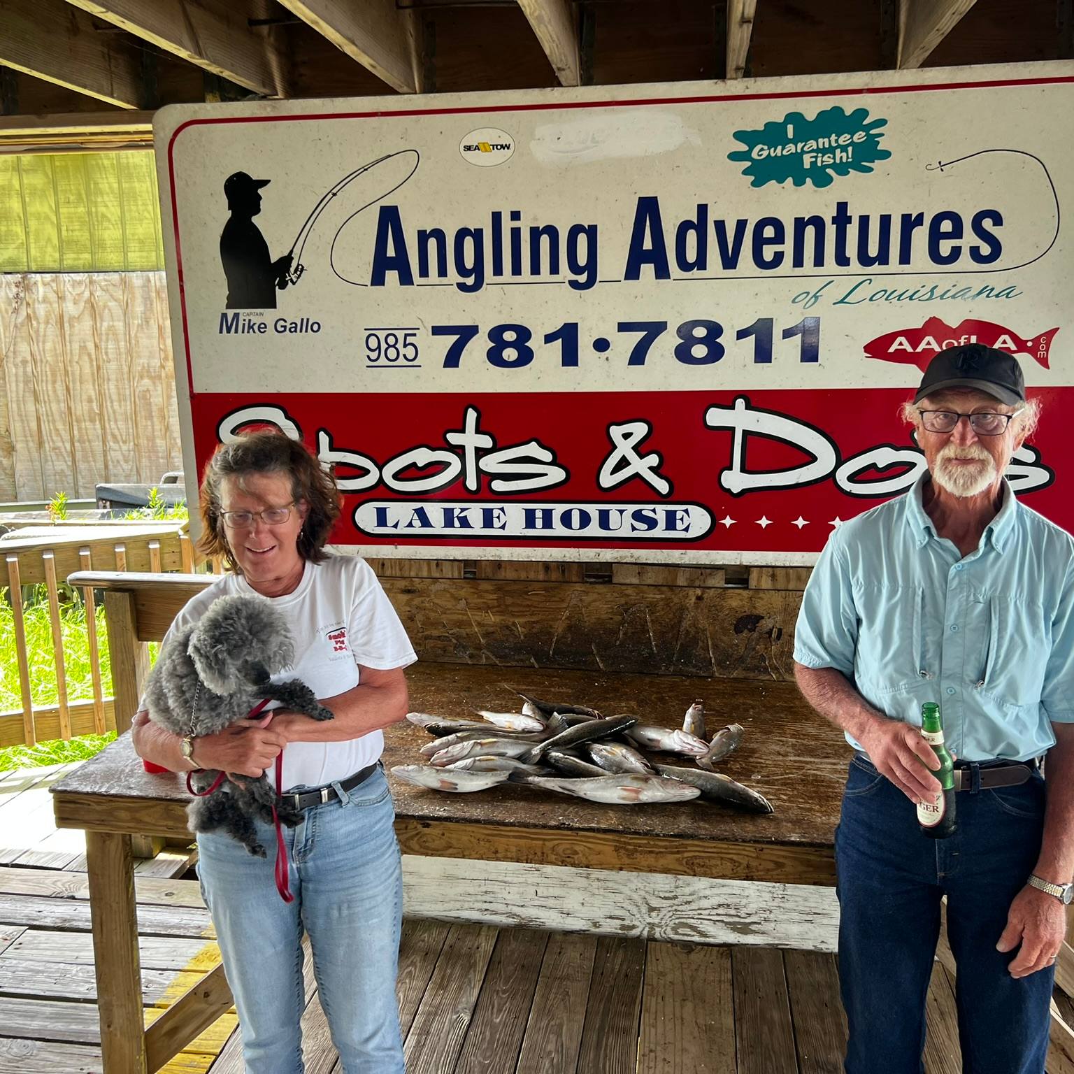 3 people fishing in Slidell