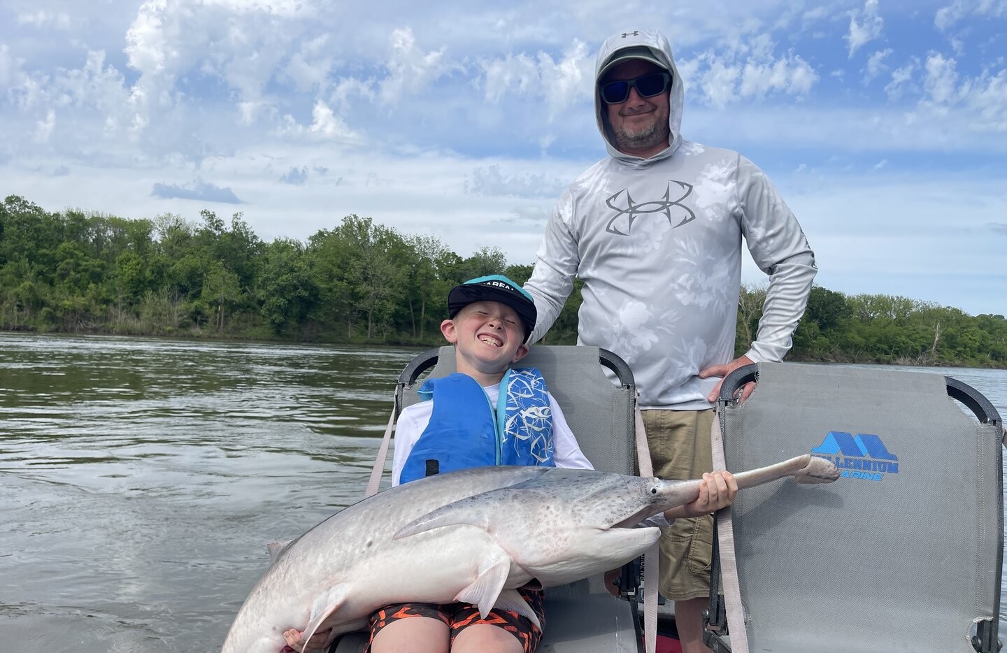 Large catfish caught while fishing in Sand Springs OK
