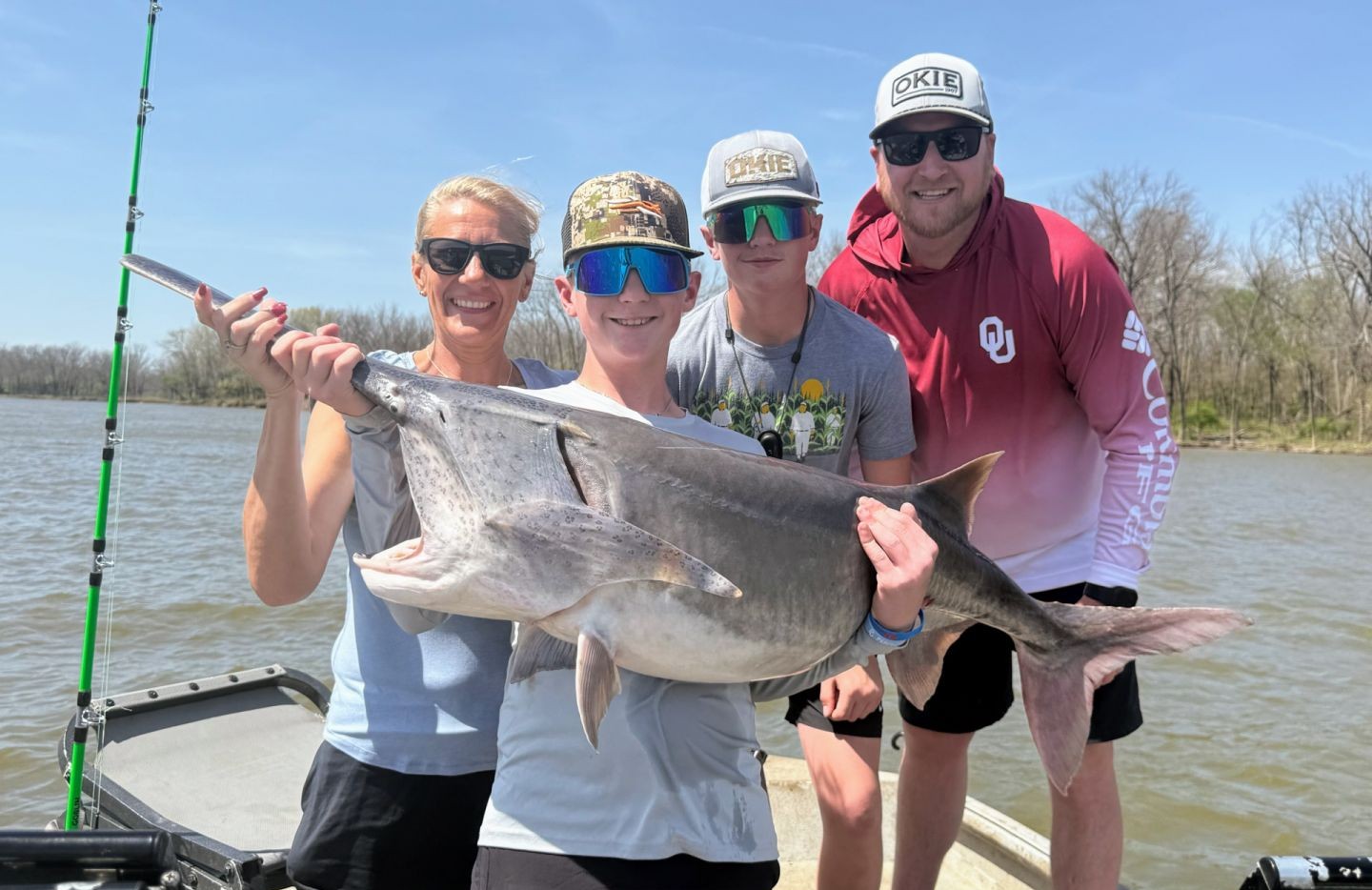 Large catfish caught fishing in Sand Springs OK