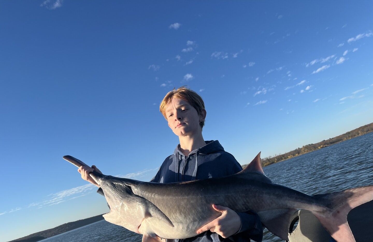 Freshwater fish catch held up after successful fishing trip in Sand Springs OK