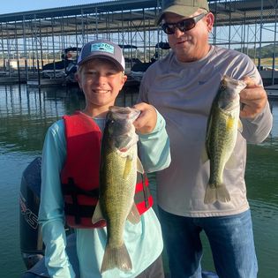Two largemouth bass caught in TX