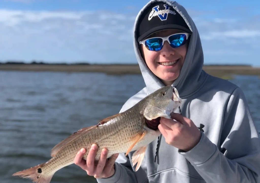 Person fishing in Stella