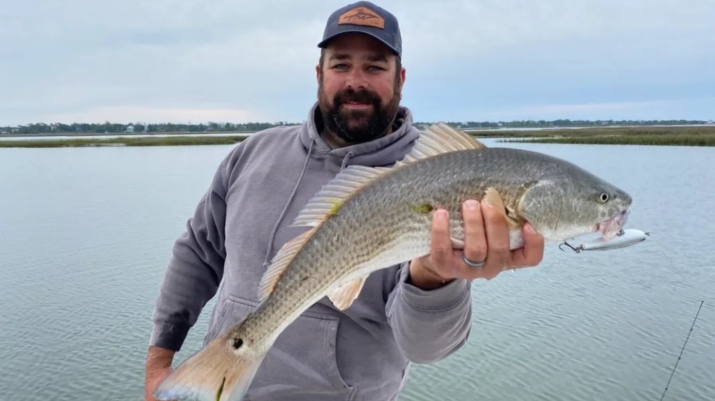 Redfish caught in NC, 27 inches long
