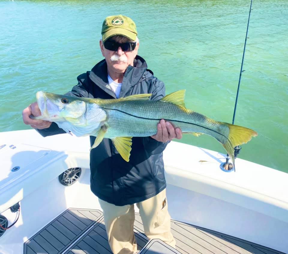 Snook, a 32-inch fish, caught in St. Petersburg