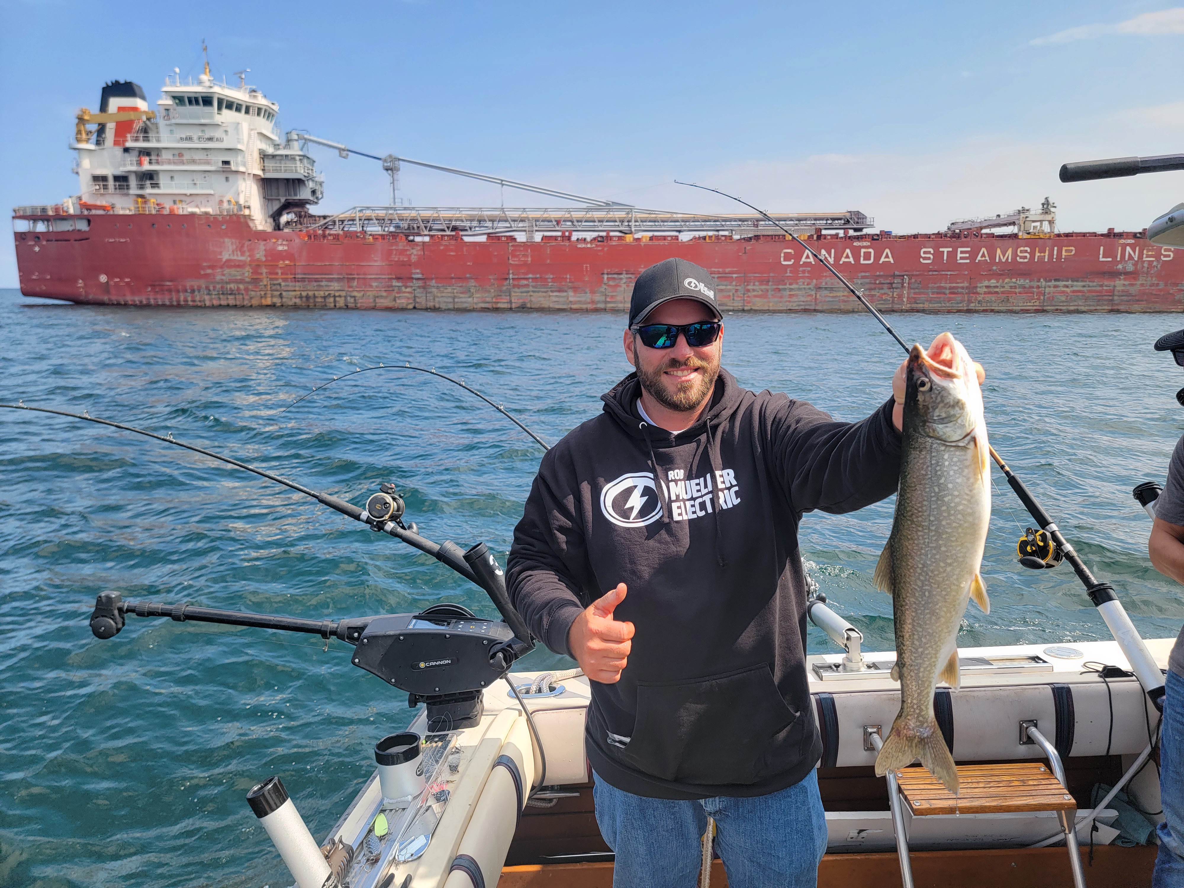 Knife River half day Lake Superior trout salmon fishing charter for up to 6 guests