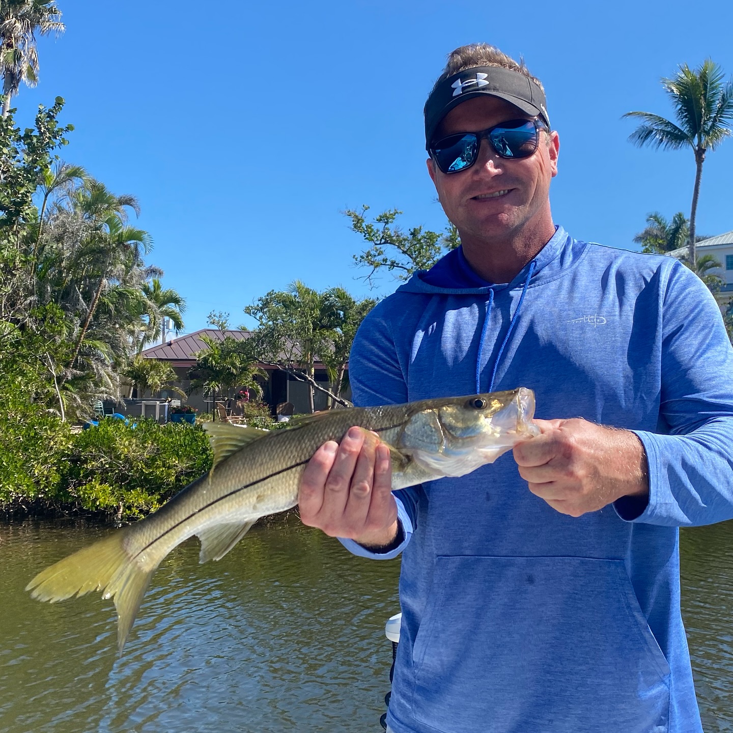Angler fishing in Pulaski with 1 fish