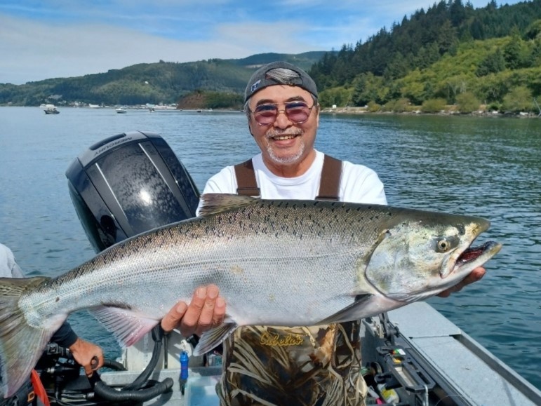 Chinook Salmon caught while fishing in Bay City