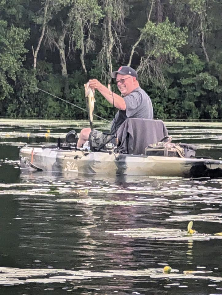 A single person fishing in Wareham