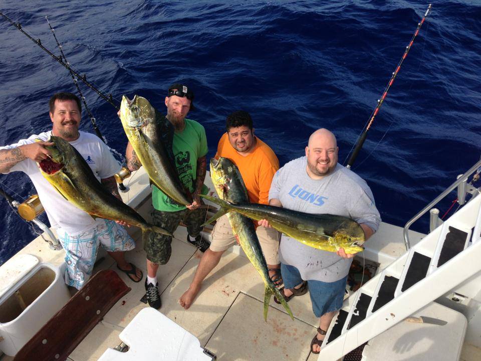Honolulu fishing adventure with 3 big fish