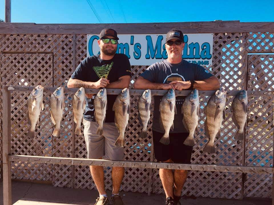 Two anglers with 9 great fish caught in TX