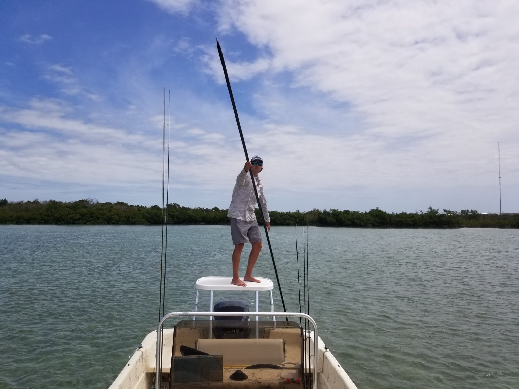 Angler enjoying the sunny day in FL
